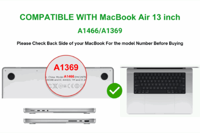 Crystal Clear Case For MacBook Air 13 inch case Without Logo Cut Case For A1466/A1369