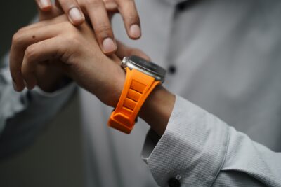 Vented FKM Rubber Band With 316L Buckle Closure For Apple Watch 49 (Series Ultra/Ultra 2/Ultra 3)