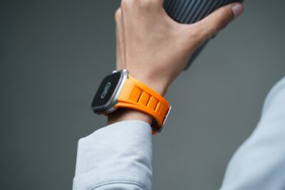 Vented FKM Rubber Band With 316L Buckle Closure For Apple Watch 49 (Series Ultra/Ultra 2/Ultra 3)