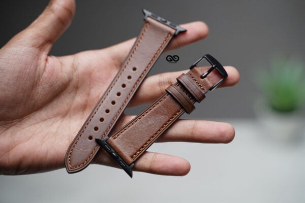 Vintage Leather Strap For Apple Watch 44MM 45MM 46MM Series 4 5 6 7 8 9 10 SE SE 2 Gen
