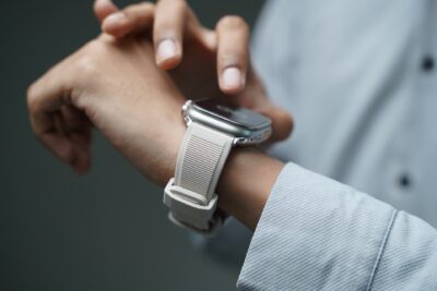 Sand Beige Waterproof Silicone Sports Band with Buckle for Apple Watch 49 MM Series Ultra/Ultra 2