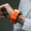 Ultra Orange Waterproof Silicone Sports Band with Buckle For Apple Watch 49 (Series Ultra/Ultra 2/Ultra 3)