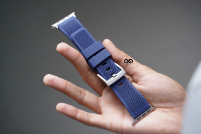 Deep Navy Waterproof Silicone Sports Band with Buckle For Apple Watch 49 (Series Ultra/Ultra 2/Ultra 3)