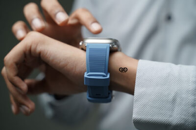 Cool Blue Waterproof Silicone Sports Band with Buckle For Apple Watch 49 (Series Ultra/Ultra 2/Ultra 3)
