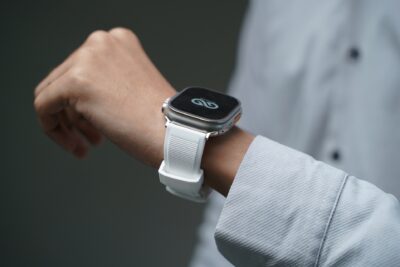 White Waterproof Silicone Sports Band with Buckle For Apple Watch 49 (Series Ultra/Ultra 2/Ultra 3)