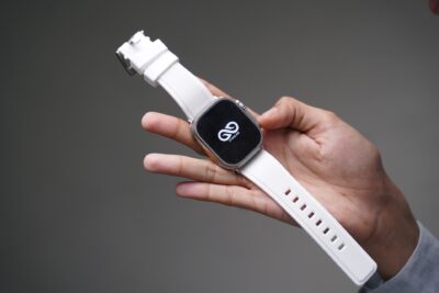 White Waterproof Silicone Sports Band with Buckle For Apple Watch 49 (Series Ultra/Ultra 2/Ultra 3)