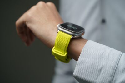 Electric Neon Waterproof Silicone Sports Band with Buckle For Apple Watch 49 (Series Ultra/Ultra 2/Ultra 3)