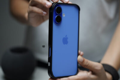 Black Fiber Bumper for iPhone 16 Plus (Bumper, not a Case)