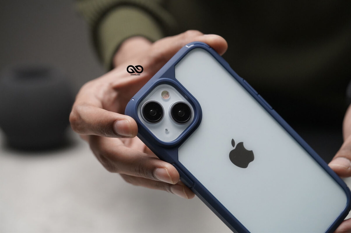 Blue Defender Rugged Protective Case for iPhone 15