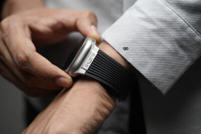 Classic Silicone Band With Stainless Steel Buckle Strap For Apple Watch 49 (Series Ultra/Ultra 2/Ultra 3)
