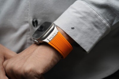 Classic Silicone Band With Stainless Steel Buckle Strap For Apple Watch 49 (Series Ultra/Ultra 2/Ultra 3)