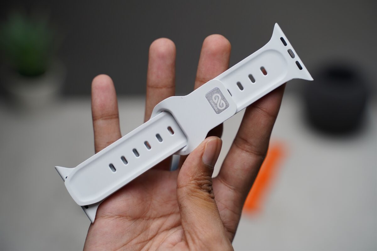 Fog Grey FKM Active Rubber Strap For Apple Watch 44MM 45MM 46MM Series 4 5 6 7 8 9 10 11 (SE 2 3 Gen)