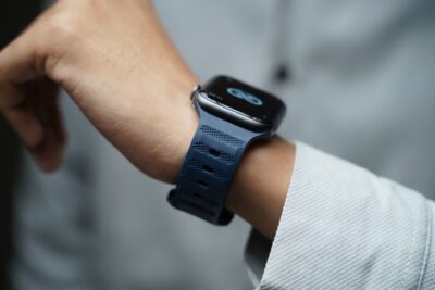 Dark Blue FKM Active Rubber Strap For Apple Watch 42MM 41MM 40MM Series 4 5 6 7 8 9 10 11 SE SE 2 Gen