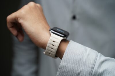 Beige FKM Active Rubber Strap For Apple Watch 44MM 45MM 46MM Series 4 5 6 7 8 9 10 11 (SE 2 3 Gen)