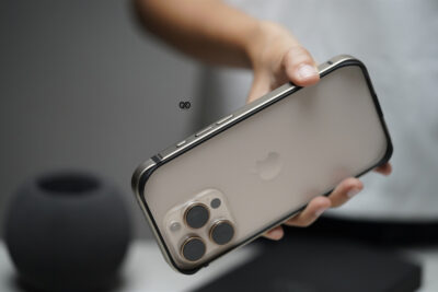 Natural Titanium Fiber Bumper for iPhone 16 Pro Max (Bumper, not a Case)