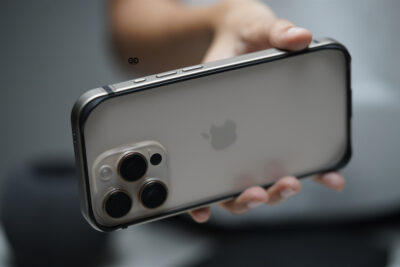 Natural Titanium Fiber Bumper for iPhone 16 Pro Max (Bumper, not a Case)