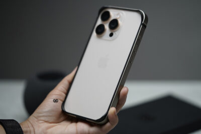 Natural Titanium Fiber Bumper for iPhone 16 Pro Max (Bumper, not a Case)