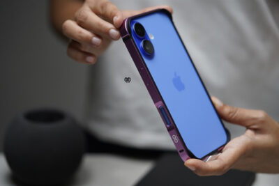 Magenta Fiber Bumper for iPhone 16 Plus (Bumper, not a Case)