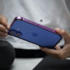 Magenta Fiber Bumper for iPhone 16 Plus (Bumper, not a Case)