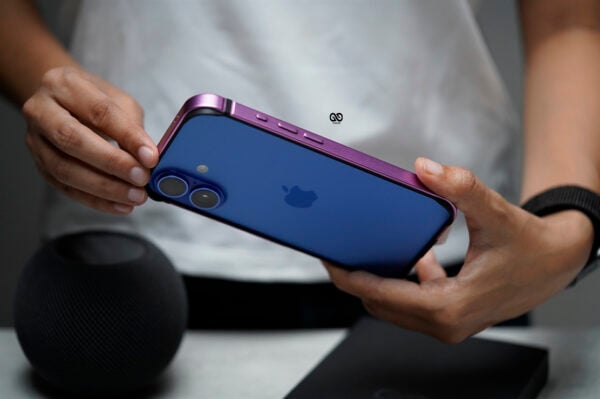 Pink Fiber Bumper for iPhone 16 (Bumper, not a Case)