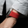 Pure Red Braided Solo Loop For Apple Watch 49 (Series Ultra/Ultra 2/Ultra 3)