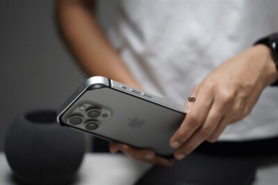 Silver Fiber Bumper for iPhone 16 Pro (Bumper, not a Case)