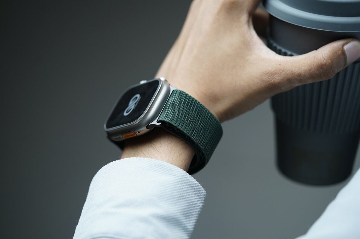 Alpine Loop With Silver Buckle For Apple Watch 49 MM Series Ultra/Ultra 2/Ultra 3