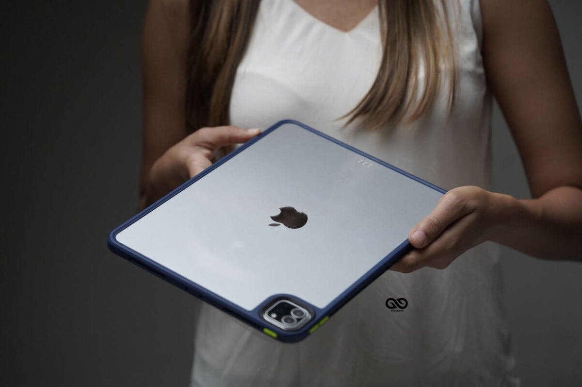 iPad Pro 2021 M1/ 2020/2018 Blue Transparent Case 11 inch and 12.9 inch