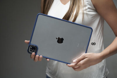 iPad Pro 2021 M1/ 2020/2018 Blue Transparent Case 11 inch and 12.9 inch