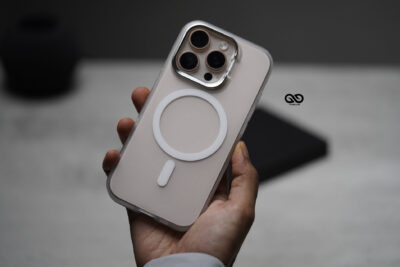 Frosted White Magsafe Matte Finish Case with Kickstand Ring Feature For iPhone 16/16Pro/16ProMax