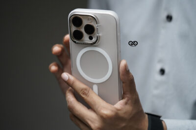 Frosted White Magsafe Matte Finish Case with Kickstand Ring Feature For iPhone 16/16Pro/16ProMax