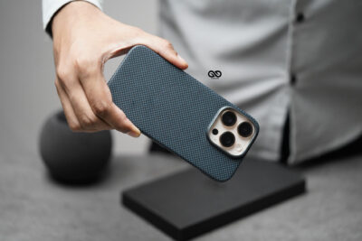 Magsafe Polar Blue Real Aramid Carbon Fiber Case For iPhone 16 Pro