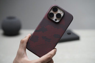 Magsafe Red Sea Real Aramid Carbon Fiber Case For iPhone 16 Pro