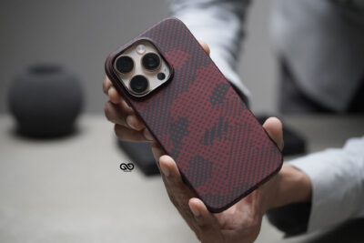 Magsafe Red Sea Real Aramid Carbon Fiber Case For iPhone 16 Pro