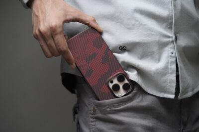 Magsafe Red Sea Real Aramid Carbon Fiber Case For iPhone 16 Pro