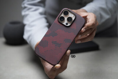 Magsafe Red Sea Real Aramid Carbon Fiber Case For iPhone 16 Pro