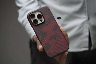 Magsafe Red Sea Real Aramid Carbon Fiber Case For iPhone 16 Pro