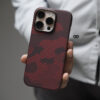 Magsafe Red Sea Real Aramid Carbon Fiber Case For iPhone 16 Pro Max