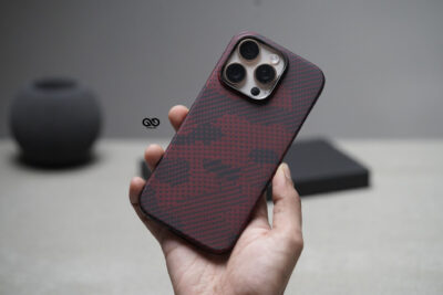 Magsafe Red Sea Real Aramid Carbon Fiber Case For iPhone 16 Pro