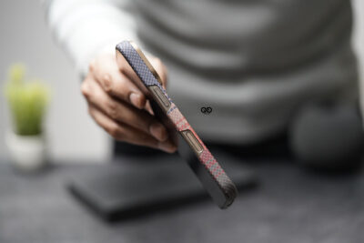 Magsafe Tangerine Orange Real Aramid Carbon Fiber Case For iPhone 16 Pro