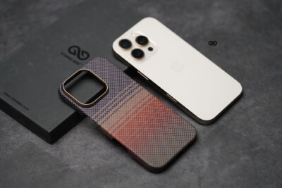 Magsafe Tangerine Orange Real Aramid Carbon Fiber Case For iPhone 16 Pro