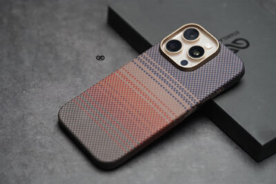 Magsafe Tangerine Orange Real Aramid Carbon Fiber Case For iPhone 16 Pro
