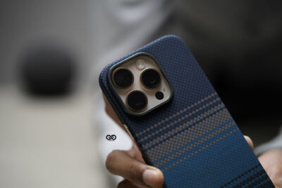 Magsafe Dune Blue Real Aramid Carbon Fiber Case For iPhone 16 Pro