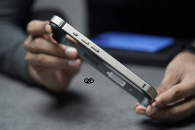 Natural Titanium Fiber Bumper for iPhone 16 (Bumper, not a Case)