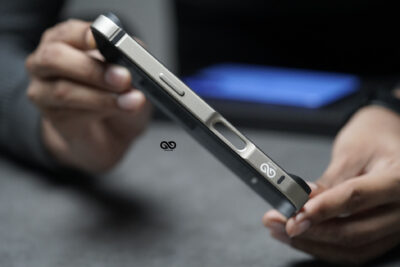 Natural Titanium Fiber Bumper for iPhone 16 (Bumper, not a Case)