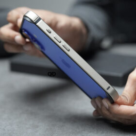 Natural Titanium Fiber Bumper for iPhone 16 (Bumper, not a Case)