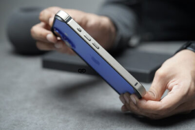 Natural Titanium Fiber Bumper for iPhone 16 (Bumper, not a Case)