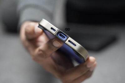 Natural Titanium Fiber Bumper for iPhone 16 (Bumper, not a Case)
