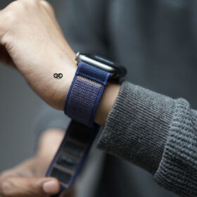 Trail Loop With Black Buckle For Apple Watch 42MM 41MM 40MM Series 4 5 6 7 8 9 10 11 SE SE 2 Gen