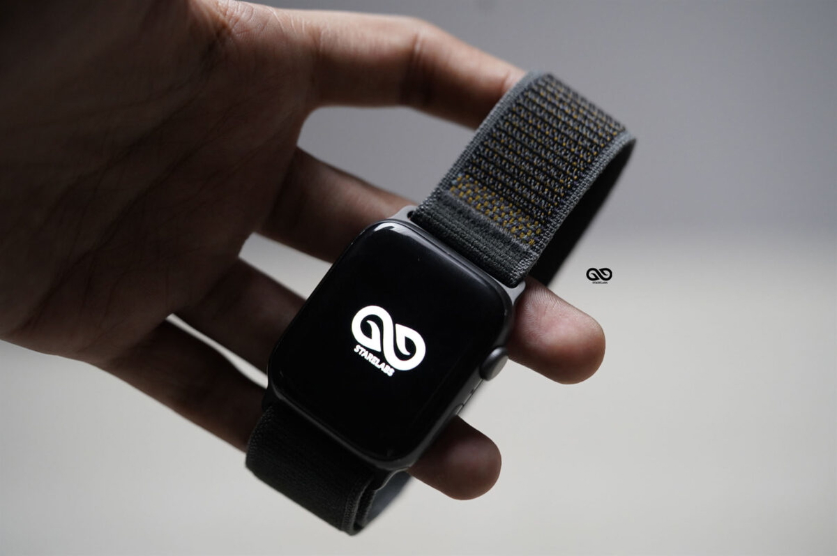 Trail Loop With Black Buckle For Apple Watch 42MM 41MM 40MM Series 4 5 6 7 8 9 10 11 SE SE 2 Gen